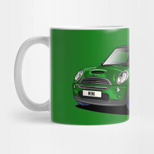 Mini Cooper in Green Mug